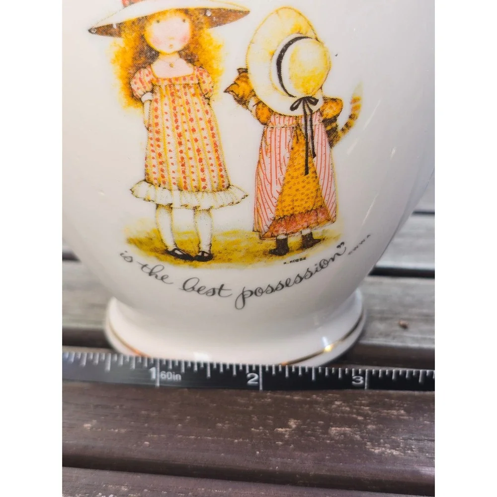 Holly Hobbie Vase Genuine Porcelain 